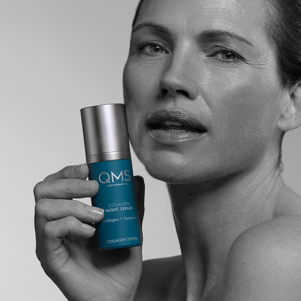COLLAGEN SYSTEM Collagen Night Serum - QMS Medicosmetics UK