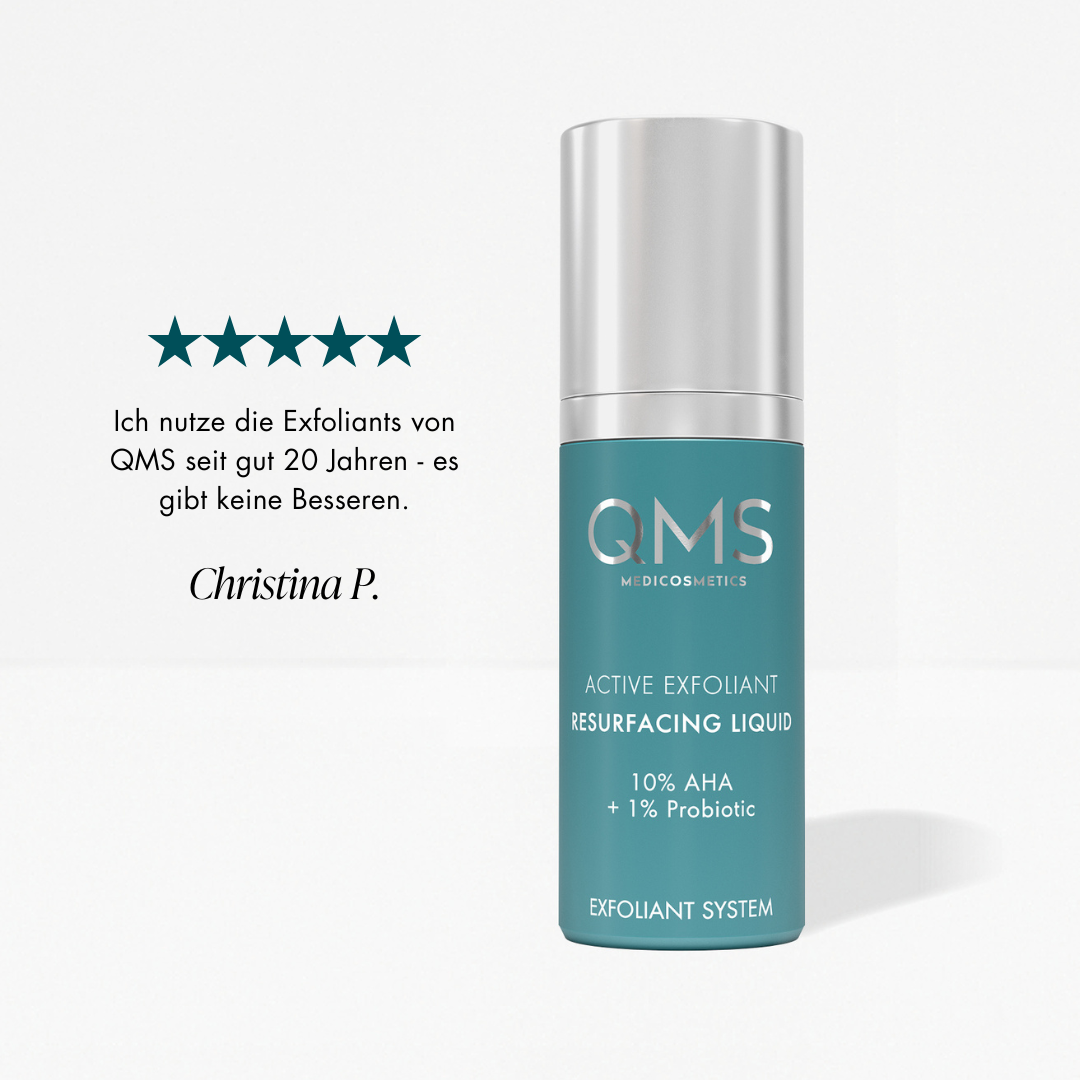 EXFOLIANT SYSTEM 10% AHA Active Exfoliant Resurfacing Liquid - QMS Medicosmetics UK
